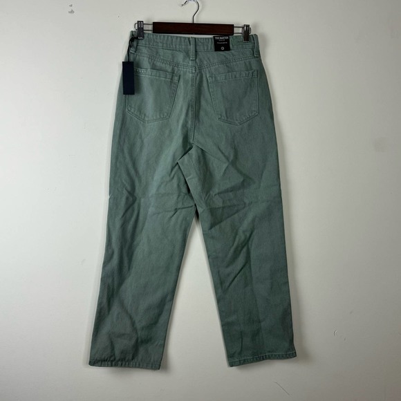 Blank NYC Green The Baxter Ribcage Straight Leg Button Fly Jeans NWT Size 28 - Picture 4 of 9